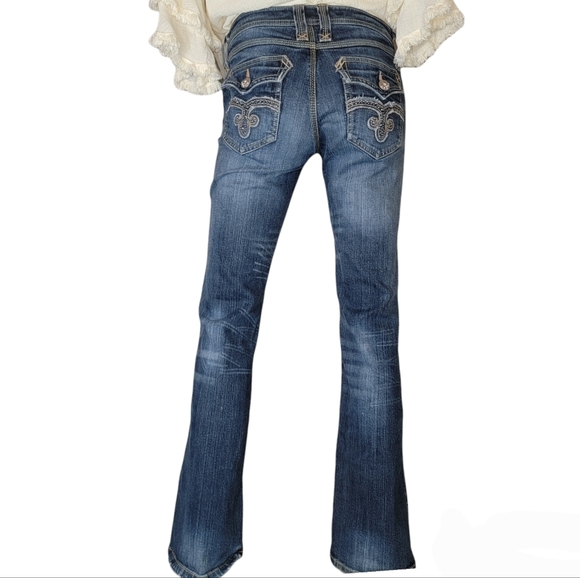 Twenty X Houston Slim Fit Lowest Rise Medium Wash Boot Cut Jean, EUC, size 30 - Picture 2 of 5